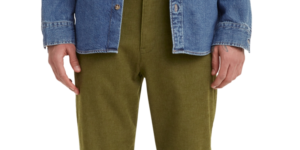 Calça Levi's Chino Ez Waist Taper Masculina Verde Tamanho X-G