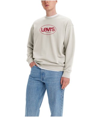 Moletom Levi's Relaxed Fit Fleece Masculino Bege Tamanho XX-G