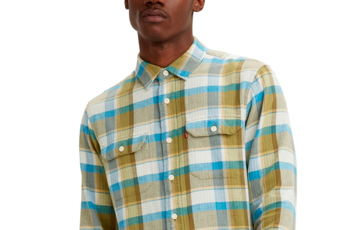 Camisa Levi's Classic Worker Relaxed Fit Masculina Marrom Tamanho P