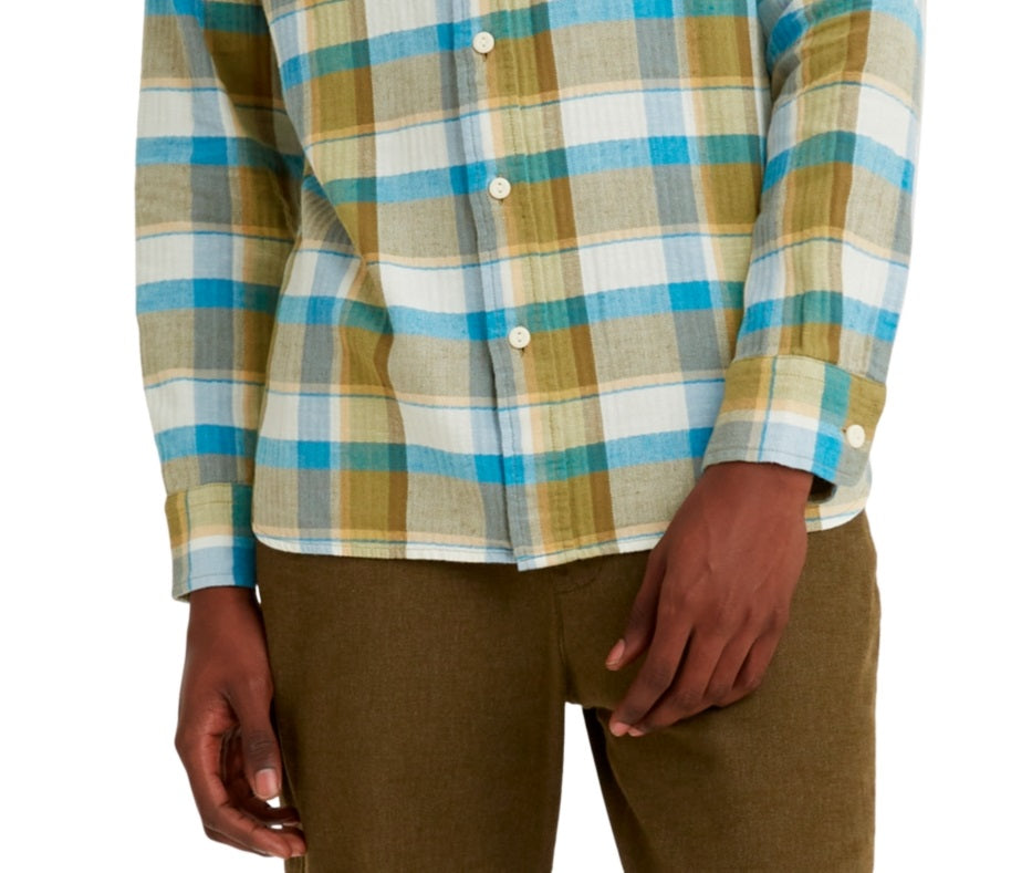 Camisa Levi's Classic Worker Relaxed Fit Masculina Marrom Tamanho P