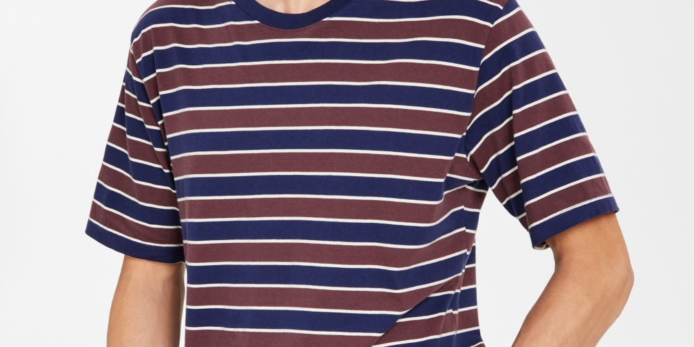 Camiseta listrada Levi's Classic Relaxed Fit Masculina Azul Tamanho XX-G