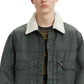 Jaqueta Trucker Levi's Masculina Tipo II Sherpa Forrada Relaxed Fit Cinza Tamanho X-G