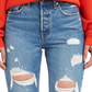 Calça jeans feminina Levi's cropped reta azul tamanho 30