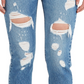 Calça jeans feminina Levi's cropped reta azul tamanho 30