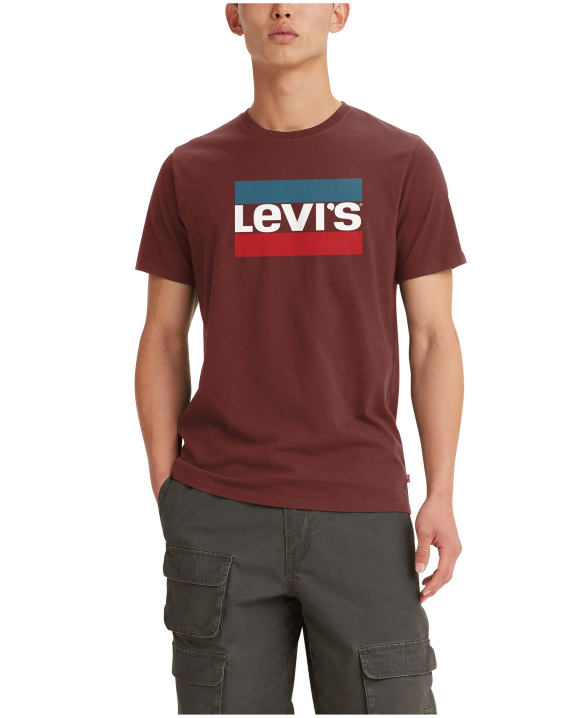 Camiseta Levi's Sportswear Masculina com Logo Gráfico e Gola Redonda, Tamanho XX-G