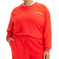 Moletom Levi's Feminino com Estampa Lavanderia Vermelho Tamanho 2X