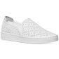 Tênis feminino Michael Kors Ophelia Slip-On, branco, tamanho 7,5