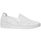 Tênis feminino Michael Kors Ophelia Slip-On, branco, tamanho 7,5