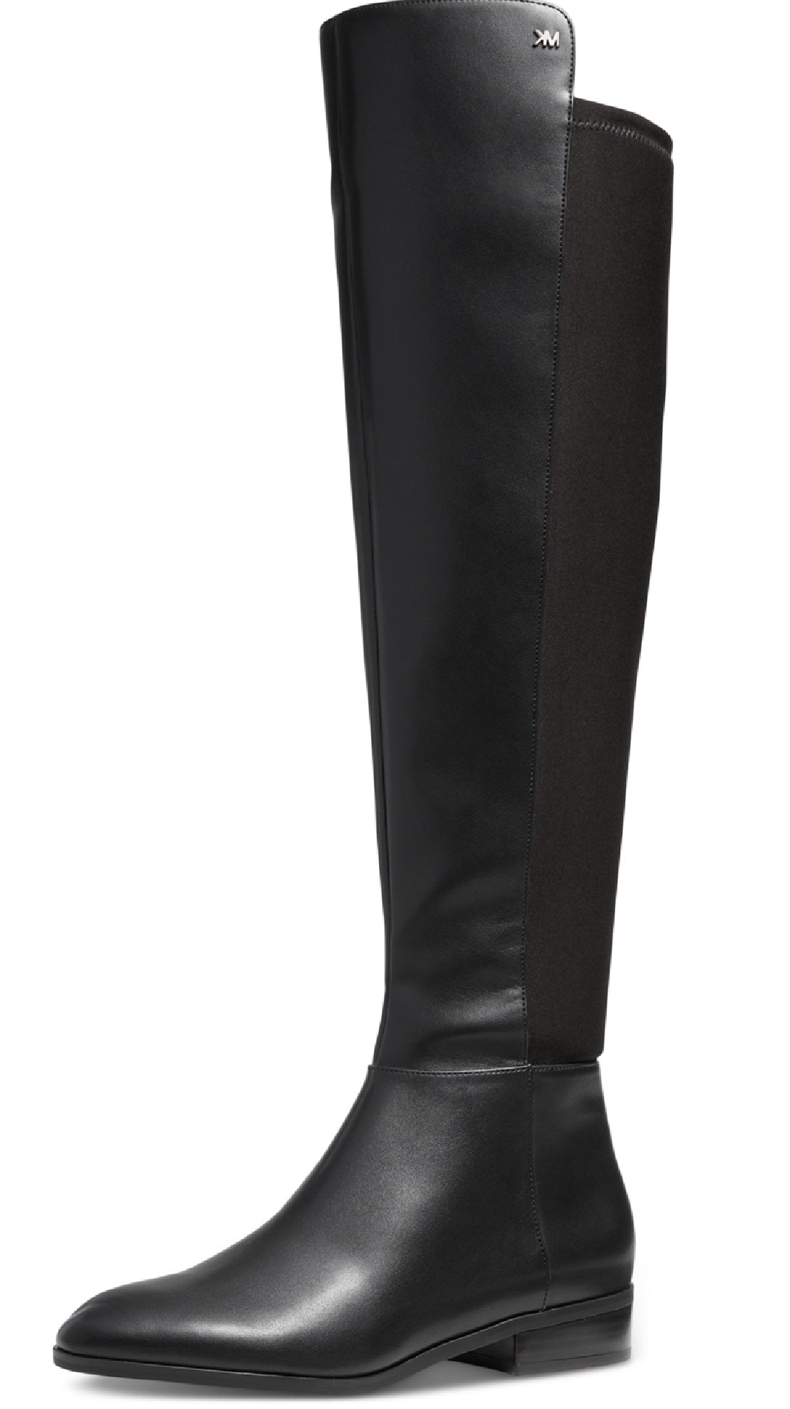 Botas rasteiras femininas Michael Kors Bromley, pretas, tamanho 10
