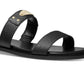 Sandália Slide Feminina Michael Kors Logo Plate Preta Tamanho 5