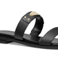 Sandália Slide Feminina Michael Kors Logo Plate Preta Tamanho 5