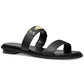 Sandália Slide Feminina Michael Kors Logo Plate Preta Tamanho 7,5