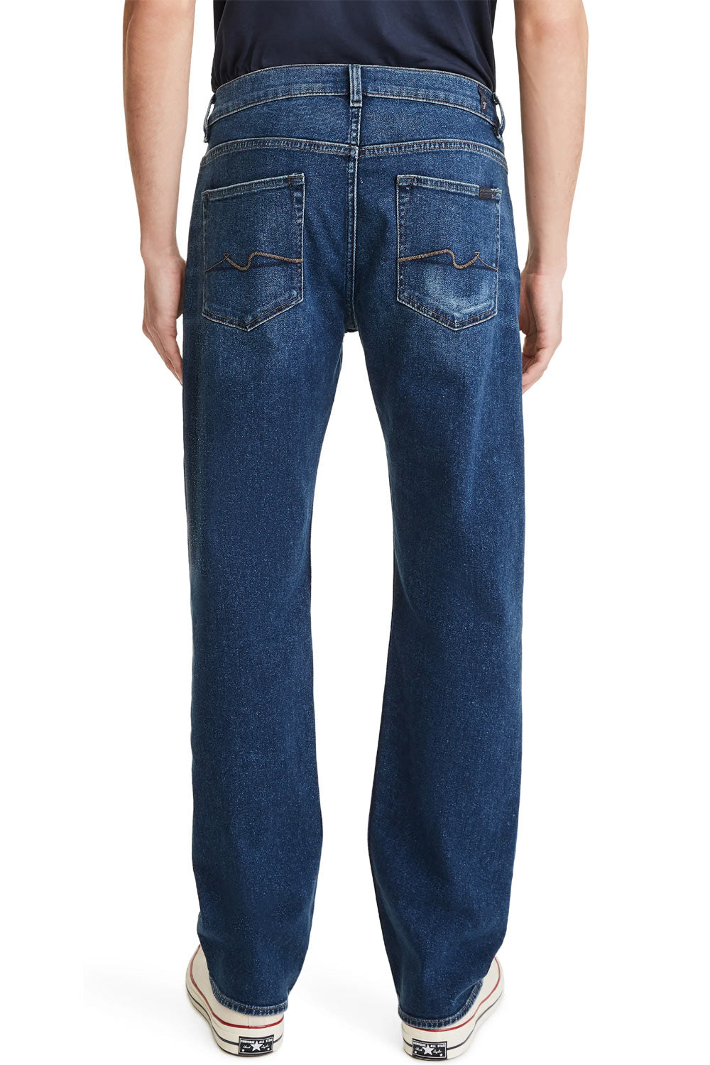 Calça jeans masculina Austyn Relaxed Fit da 7 For All Mankind, azul Twin Peaks, tamanho 34
