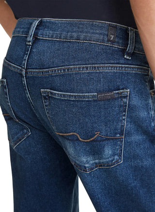 Calça jeans masculina Austyn Relaxed Fit da 7 For All Mankind, azul Twin Peaks, tamanho 34