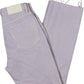 Calça feminina 7 For All Mankind Easy Straight Ankle com bainha cortada, roxa, tamanho 28