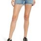 Shorts jeans feminino JEN7 Easy Ruby de cintura alta com corte relaxado, azul, tamanho 26