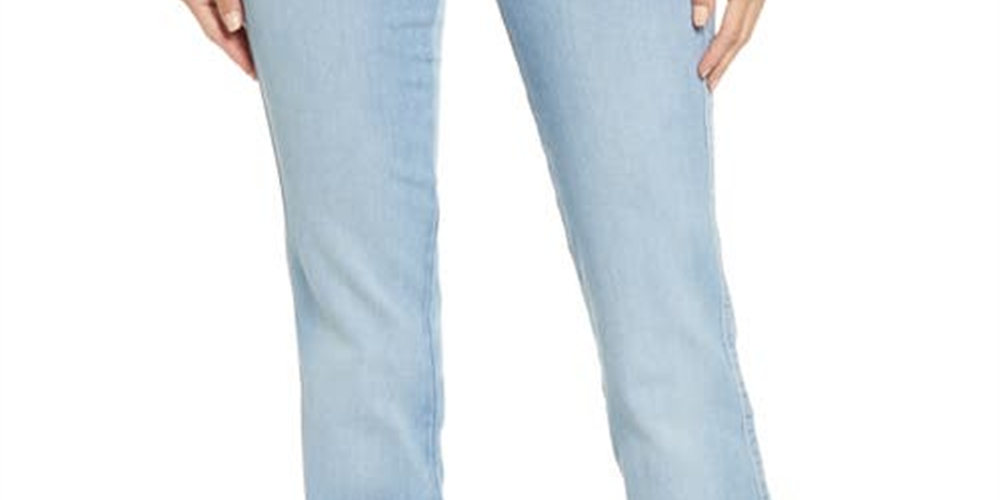 Calça jeans feminina Kimmie Flare, azul, tamanho 29, JEN7