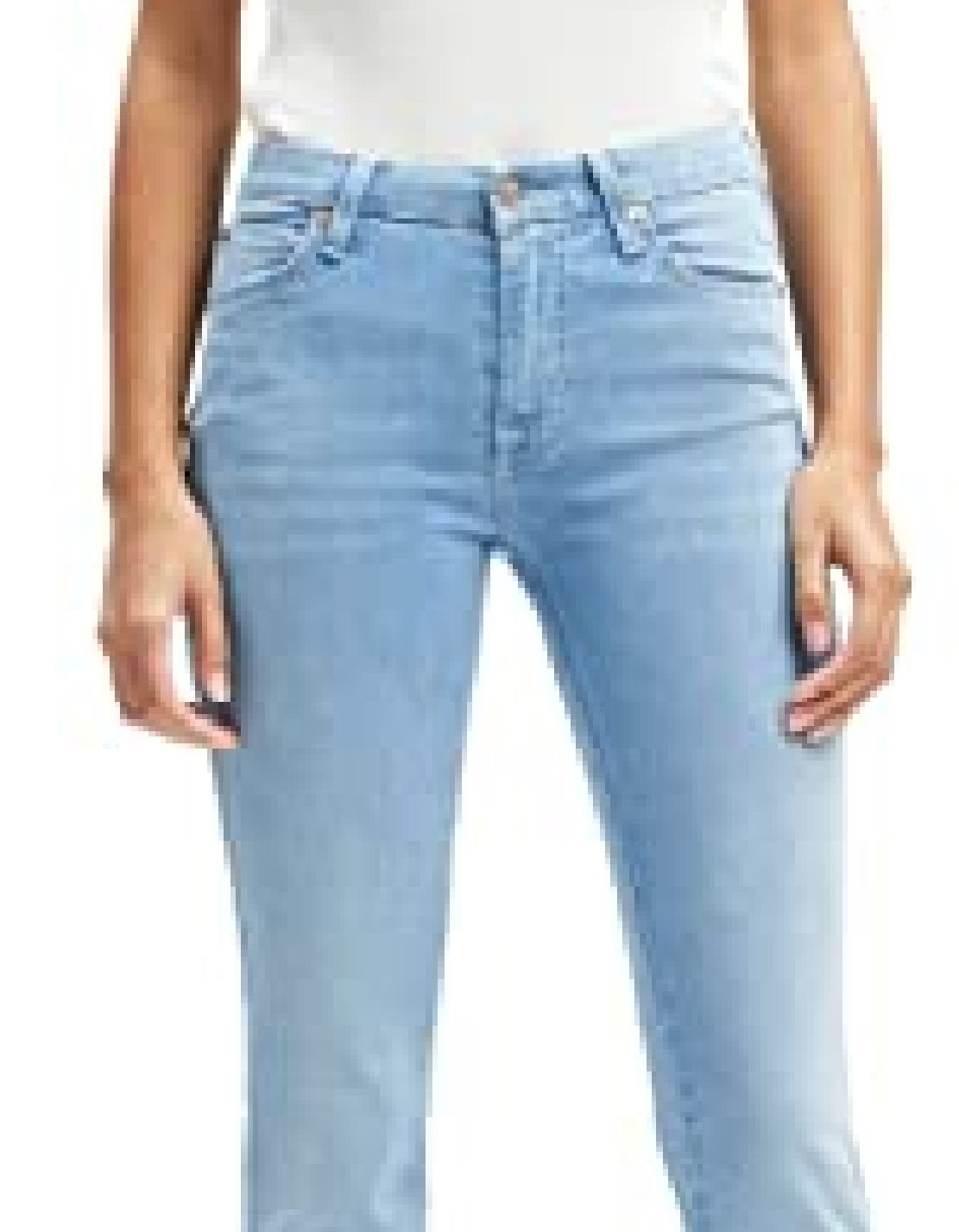 Calça jeans feminina Kimmie Flare, azul, tamanho 31, JEN7