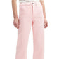 Calça jeans feminina JEN7 de cintura alta, rosa, tamanho 8