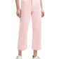 Calça jeans feminina cropped perna larga rosa tamanho 18 da 7 For All Mankind