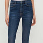 Calça jeans skinny feminina JEN7 sem filtro, cintura alta, azul, tamanho 26