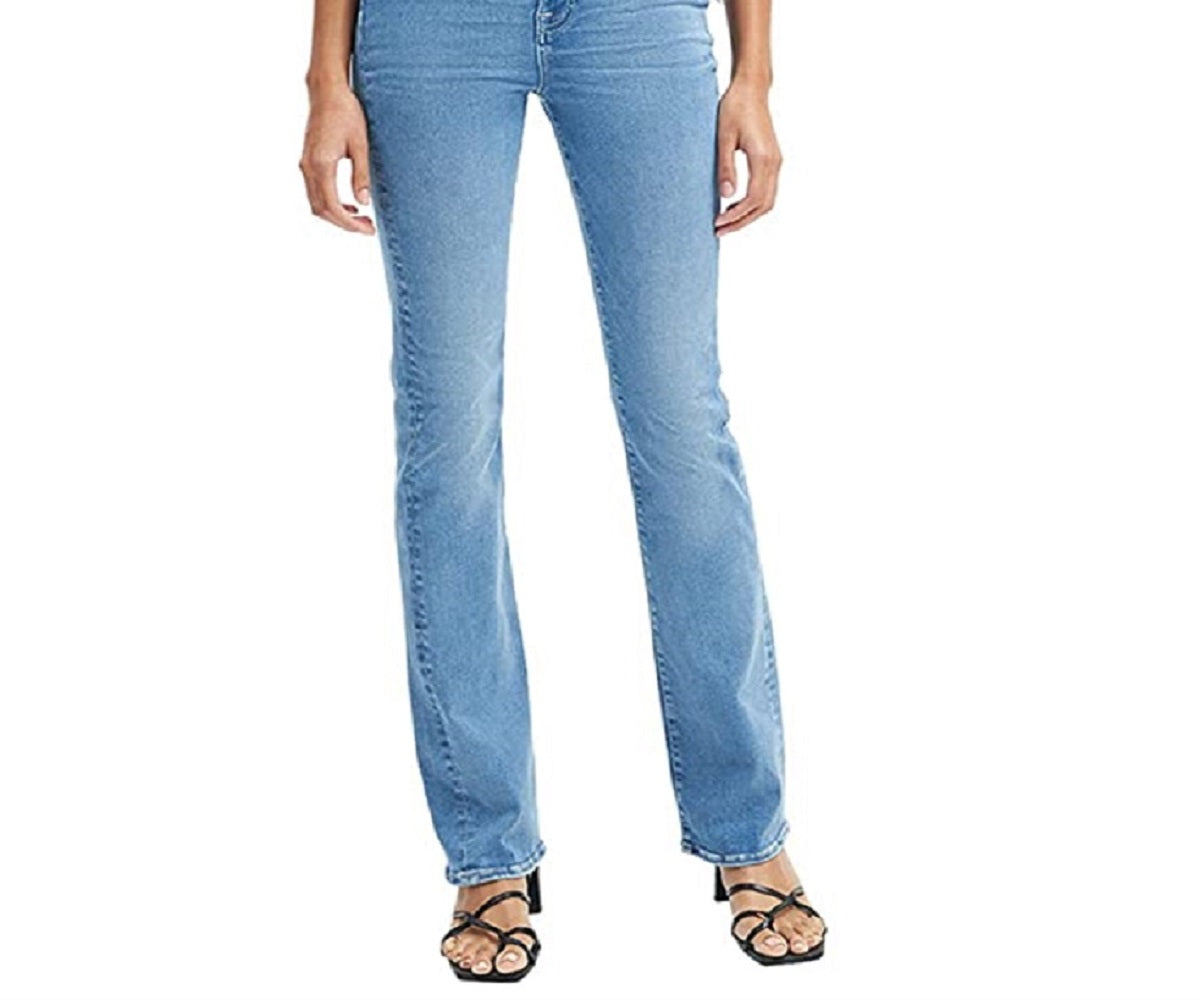 Calça jeans skinny bootcut feminina sem filtro JEN7, azul, tamanho 24