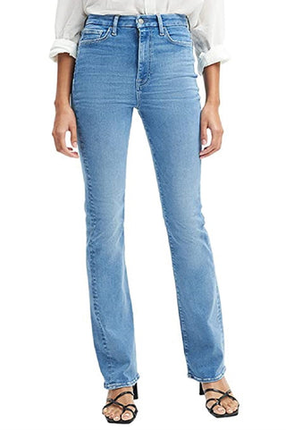 Calça jeans skinny boot feminina sem filtro JEN7, azul, tamanho 25