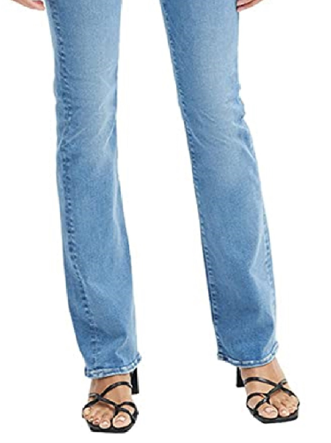 Calça jeans skinny boot feminina sem filtro JEN7, azul, tamanho 25