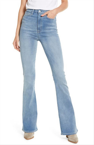 JEN7 Women's High Waist Skinny Bootcut Jeans Blue Size 28