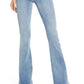 Calça jeans skinny bootcut feminina JEN7, cintura alta, azul, tamanho 28