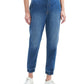 Calça jeans jogger feminina de cintura alta 7 For All Mankind, azul, tamanho 8