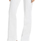Calça jeans feminina JEN7 cintura alta com costura frontal, branca, tamanho 27