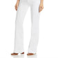 Calça jeans feminina JEN7 cintura alta com costura frontal, branca, tamanho 28