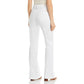 Calça jeans feminina JEN7 cintura alta com costura frontal, branca, tamanho 29