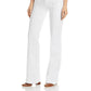 Calça jeans feminina JEN7 cintura alta com costura frontal, branca, tamanho 29