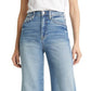 Calça jeans feminina JEN7 com elástico e cintura alta, azul, tamanho 27