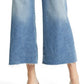 Calça jeans feminina JEN7 com elástico e cintura alta, azul, tamanho 27