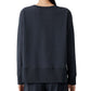 Eileen Fisher Feminino Gola Redonda Cano Alto Azul Tamanho XS