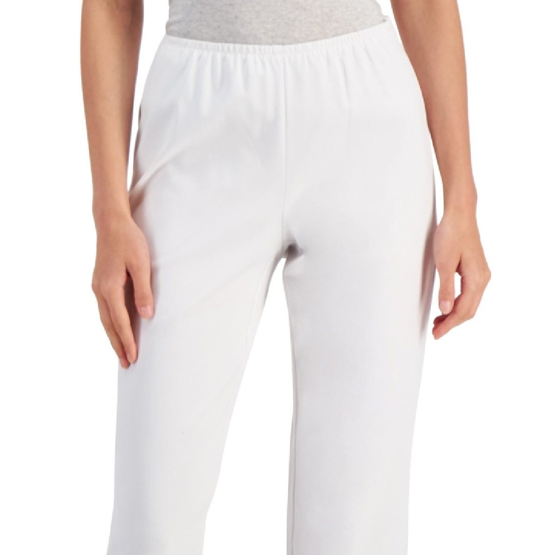 Calça Eileen Fisher Feminina Slim Fit Orgânica Branca Tamanho Médio