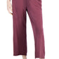 Calça cropped orgânica feminina Eileen Fisher, roxa, tamanho 3X