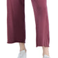 Calça cropped orgânica feminina Eileen Fisher, roxa, tamanho 3X
