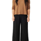 Calça Eileen Fisher Feminina com Fenda no Tornozelo Preta Tamanho P