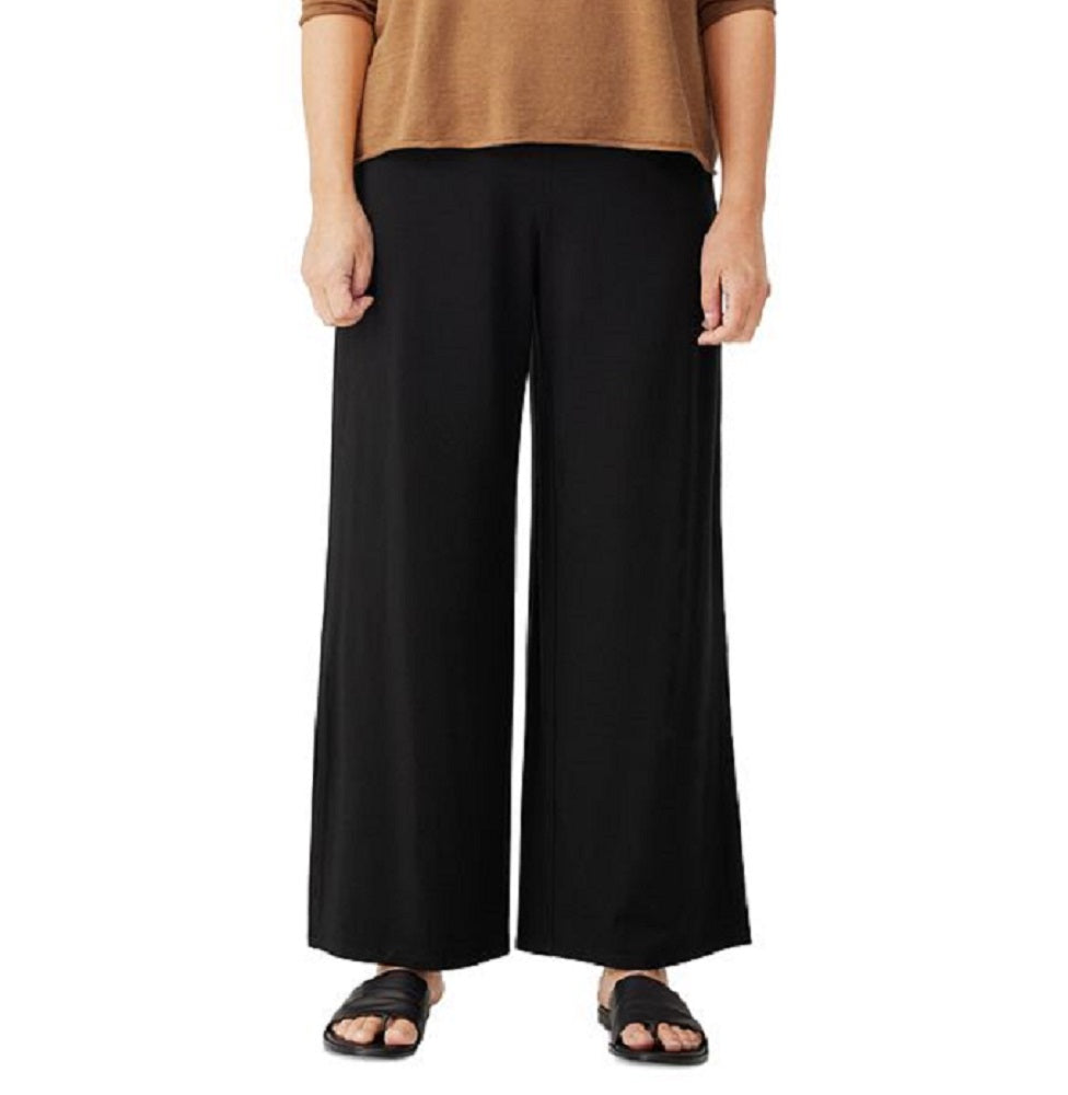 Calça Eileen Fisher Feminina com Fenda no Tornozelo Preta Tamanho P