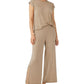 Calça Eileen Fisher Feminina com Fenda no Tornozelo e Puxa-Punho Marrom Tamanho Médio