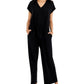 Macacão curto feminino Eileen Fisher, preto, tamanho pequeno