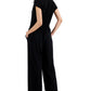 Macacão curto feminino Eileen Fisher, preto, tamanho pequeno