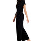 Macacão curto feminino Eileen Fisher, preto, tamanho pequeno