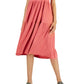 Vestido feminino sem mangas Eileen Fisher em camadas, rosa, tamanho grande
