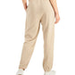 Calça de moletom feminina Eileen Fisher de algodão orgânico, marrom, tamanho X-G
