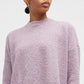 Eileen Fisher Top feminino com decote redondo, roxo, tamanho pequeno
